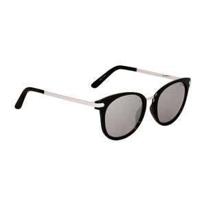Kenneth Cole Black Smoke Mirror Lens Sunglasses